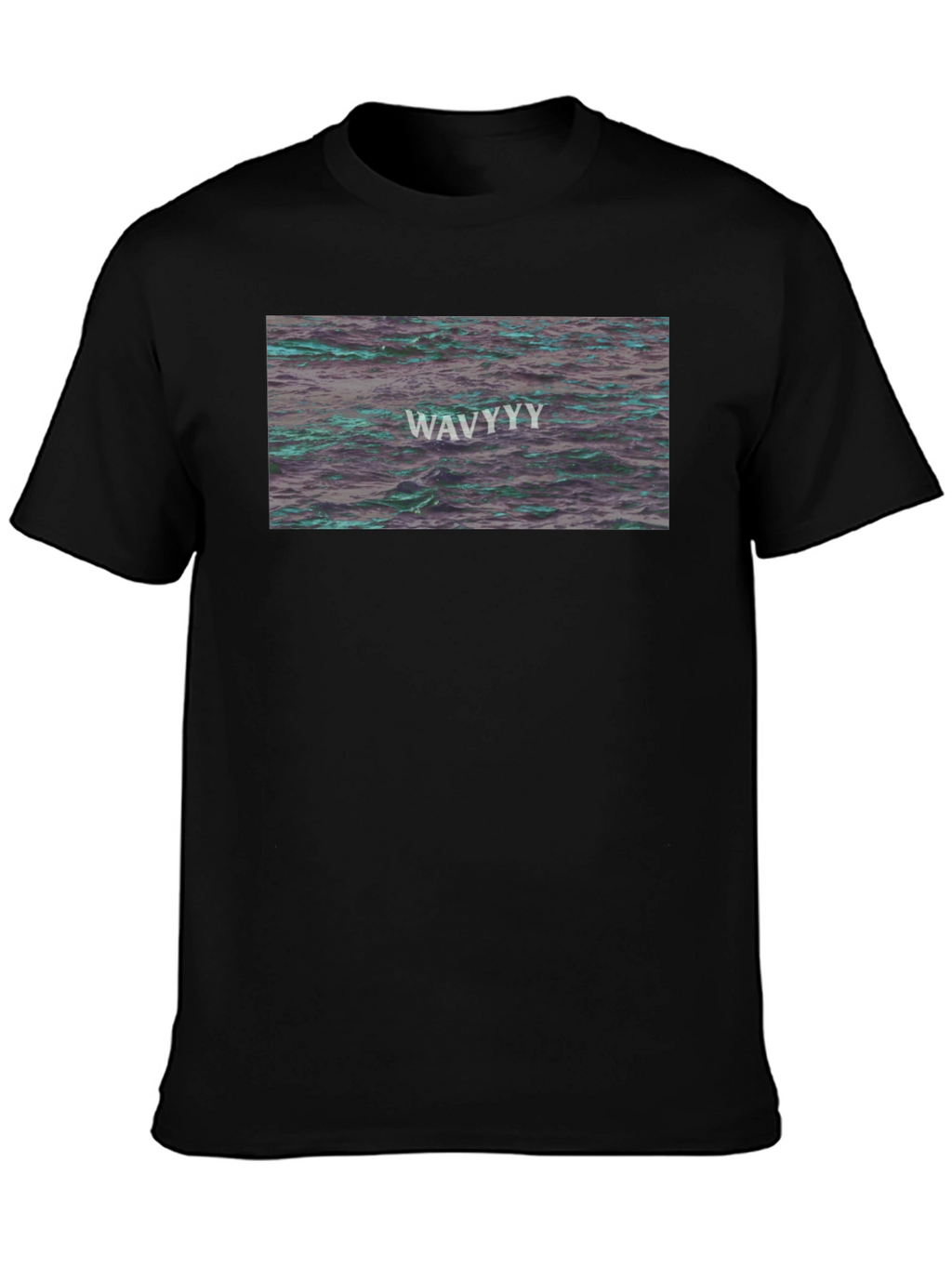 WAVY Water Graphic Tee - Trendy Design