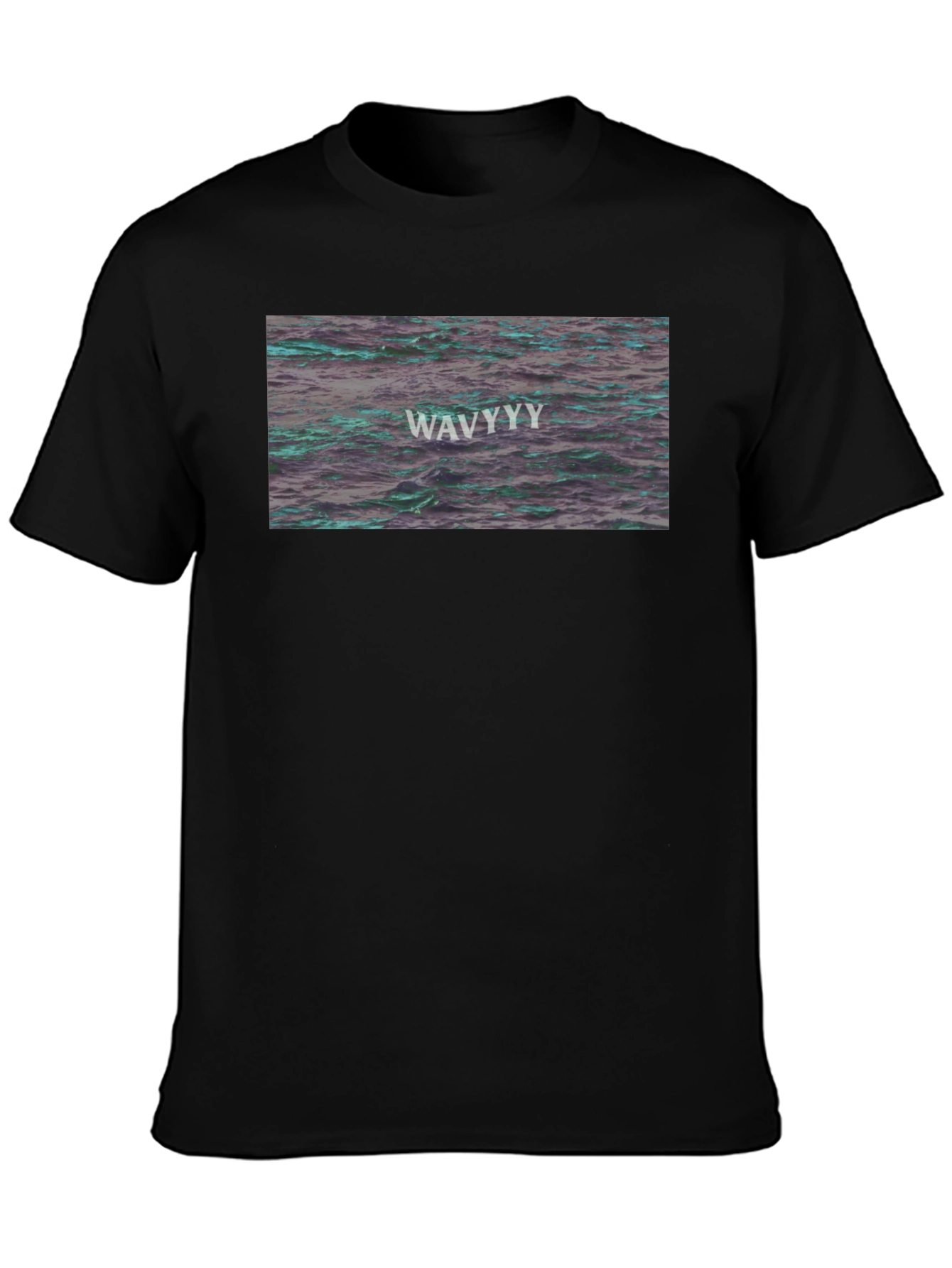 WAVY Water Graphic Tee - Trendy Design