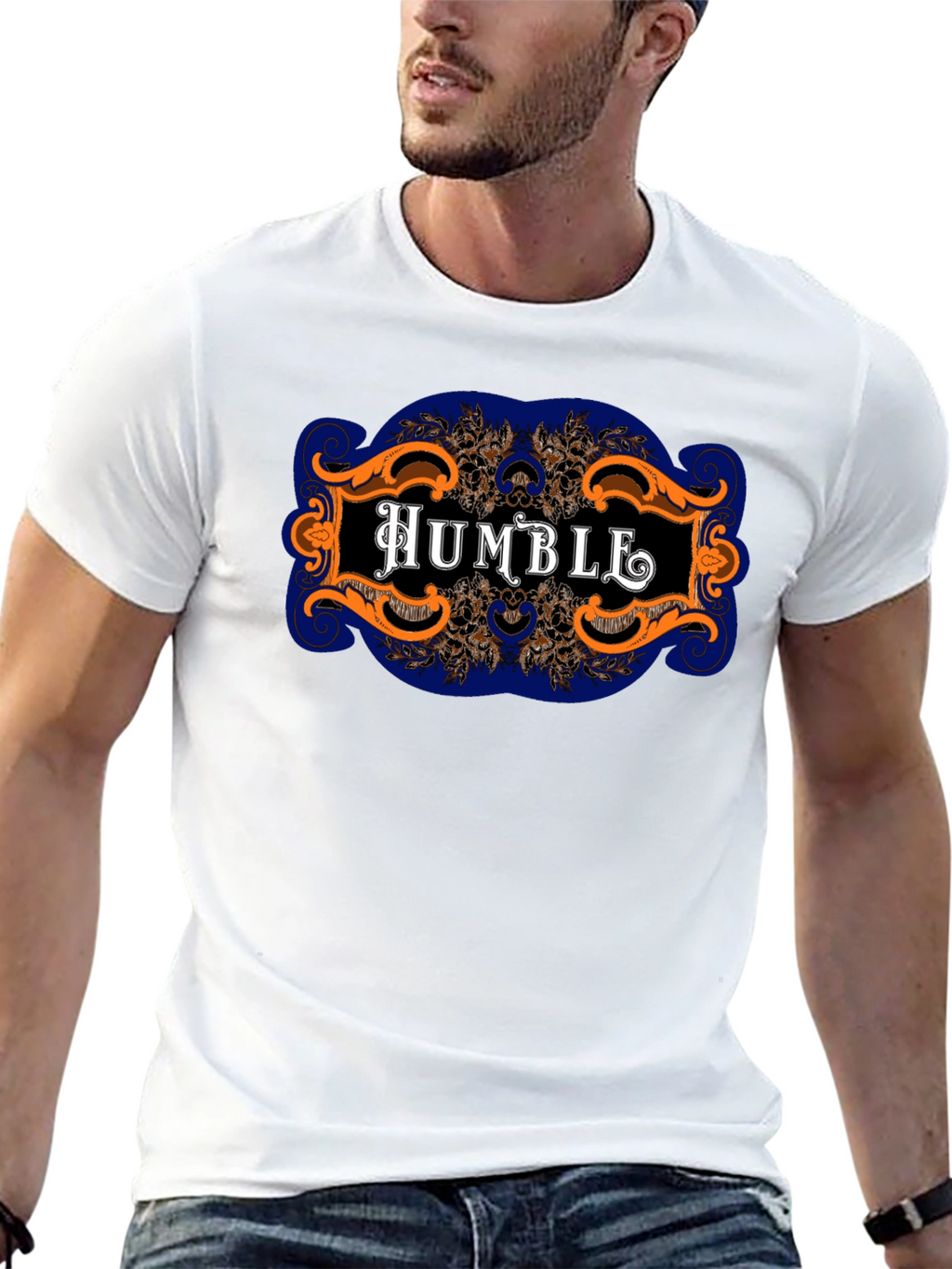 Humble Graphic Print Black Tee