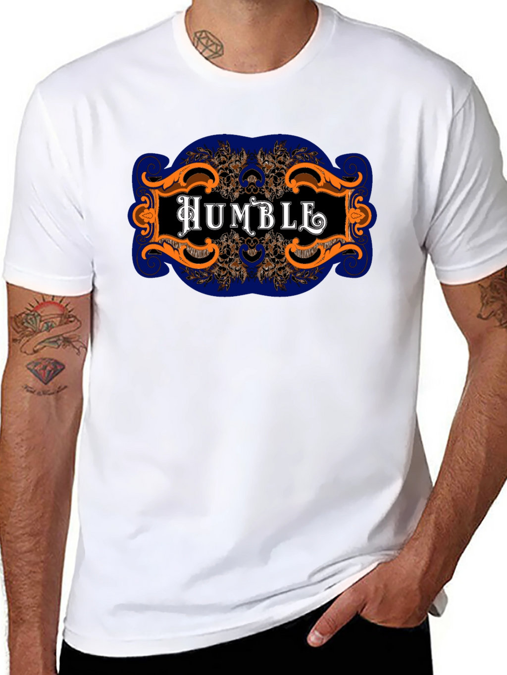 Humble Graphic Print Black Tee