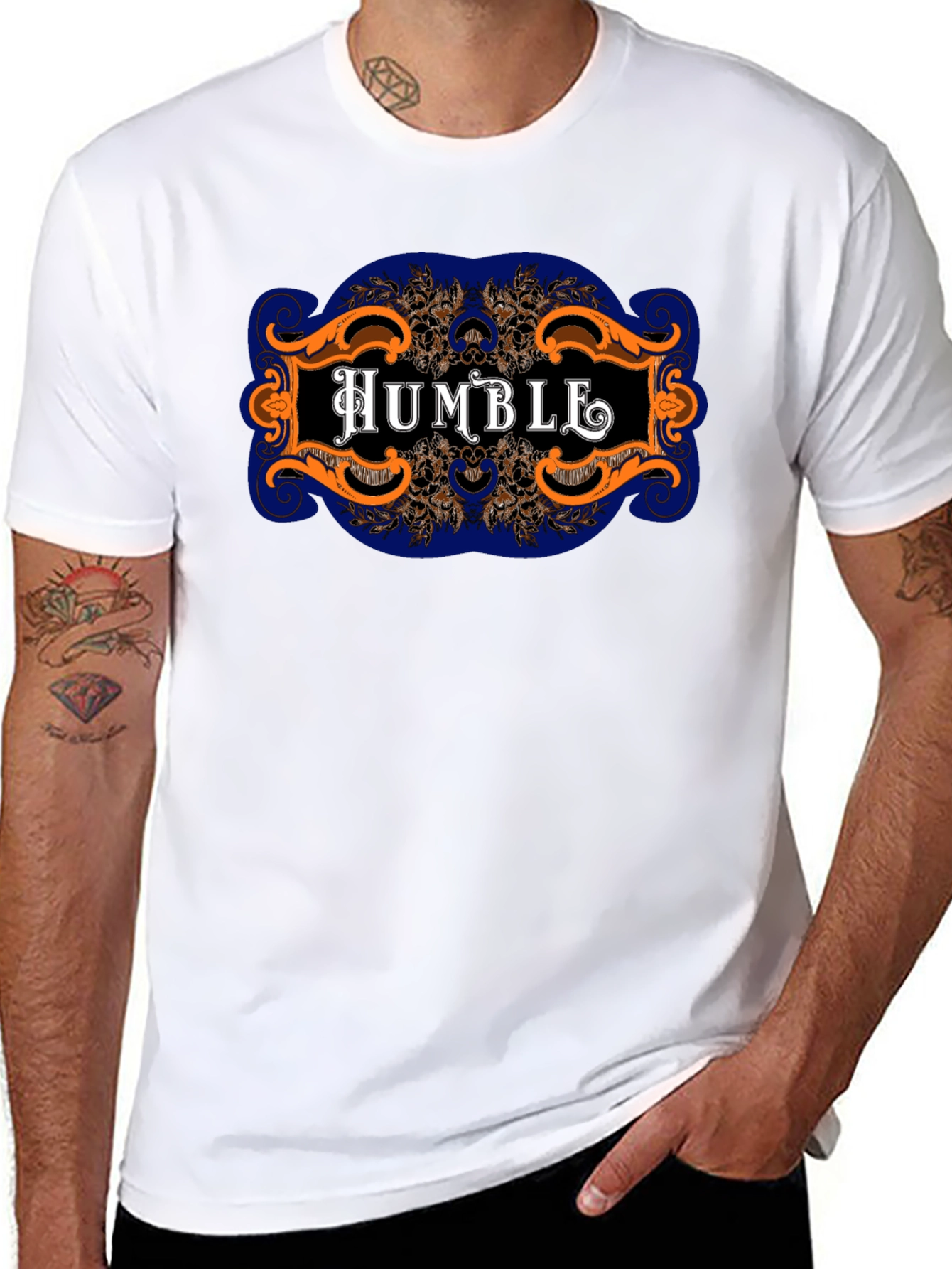 Humble Graphic Print Black Tee