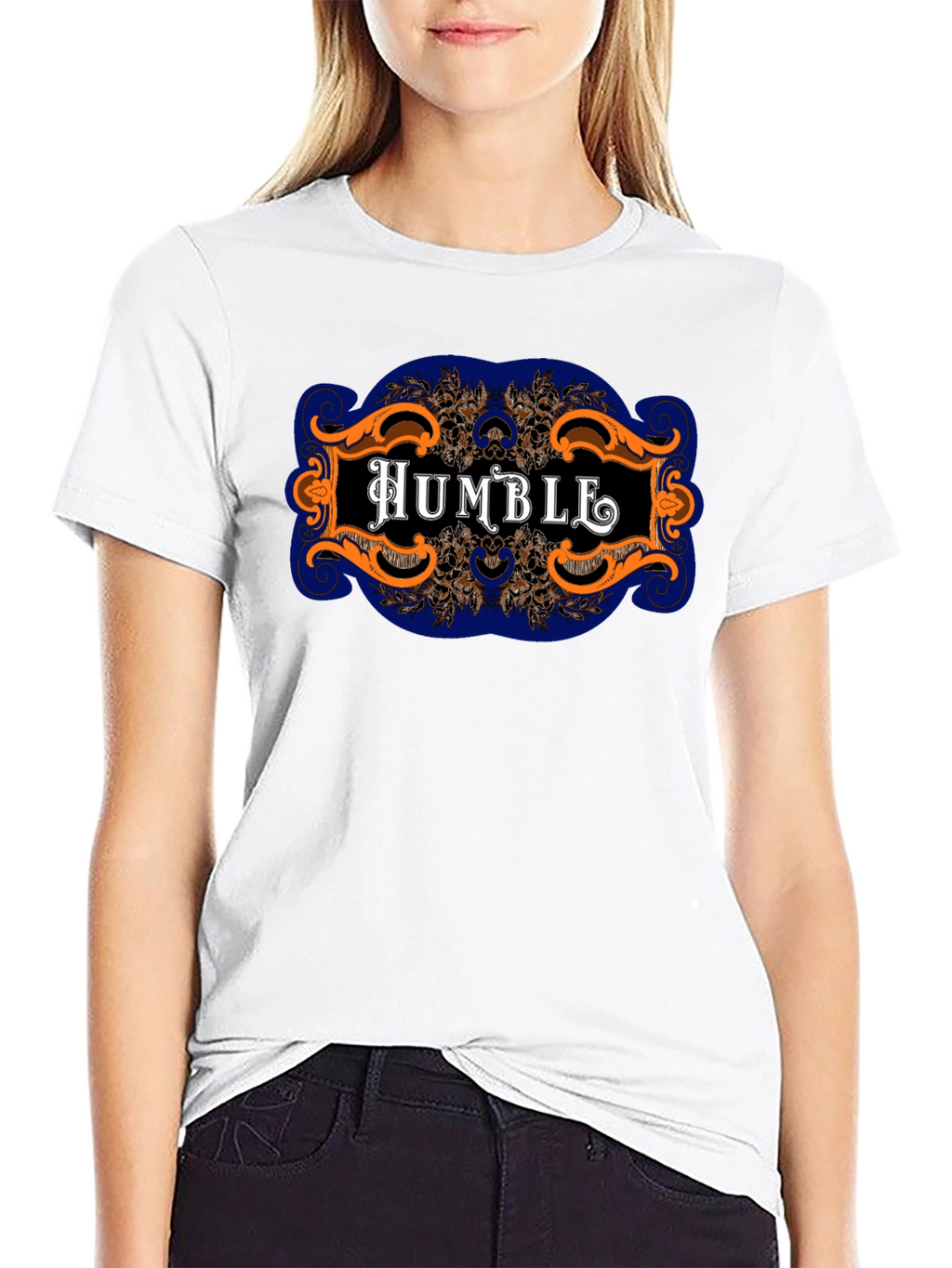Humble Graphic Print Black Tee