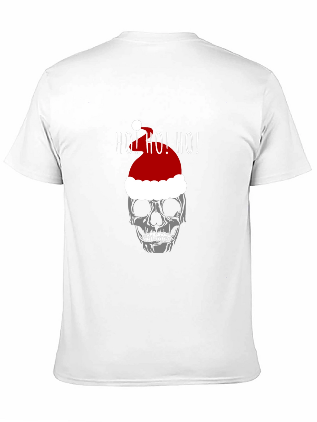 Skull Santa Hat Ho! Ho! Ho! T-Shirt