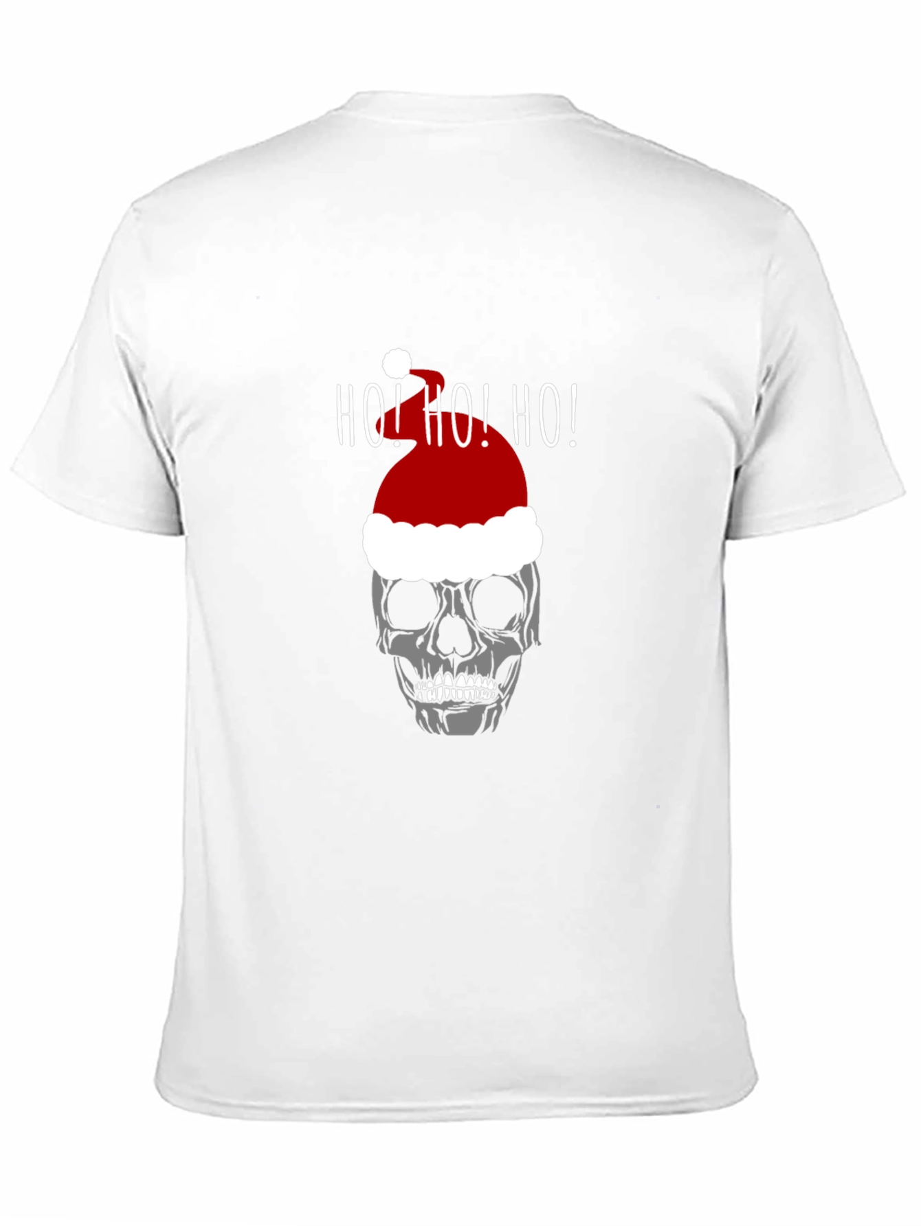 Skull Santa Hat Ho! Ho! Ho! T-Shirt