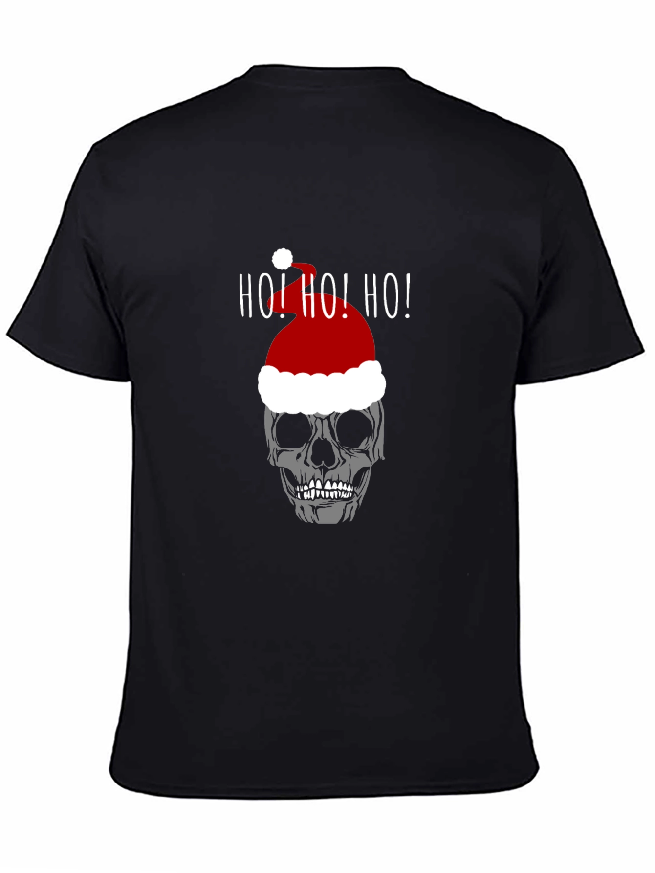 Skull Santa Hat Ho! Ho! Ho! T-Shirt