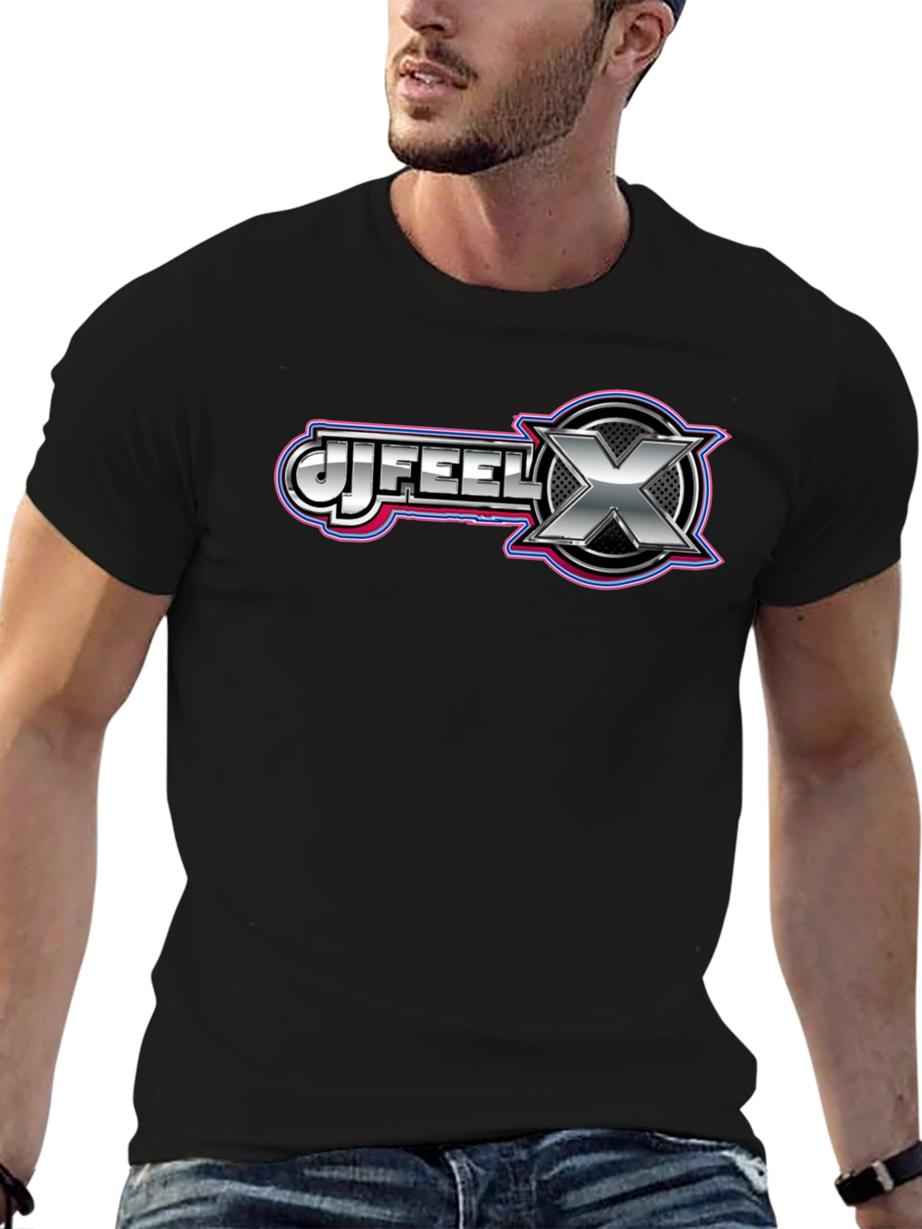 JJ Feel X Black T-Shirt