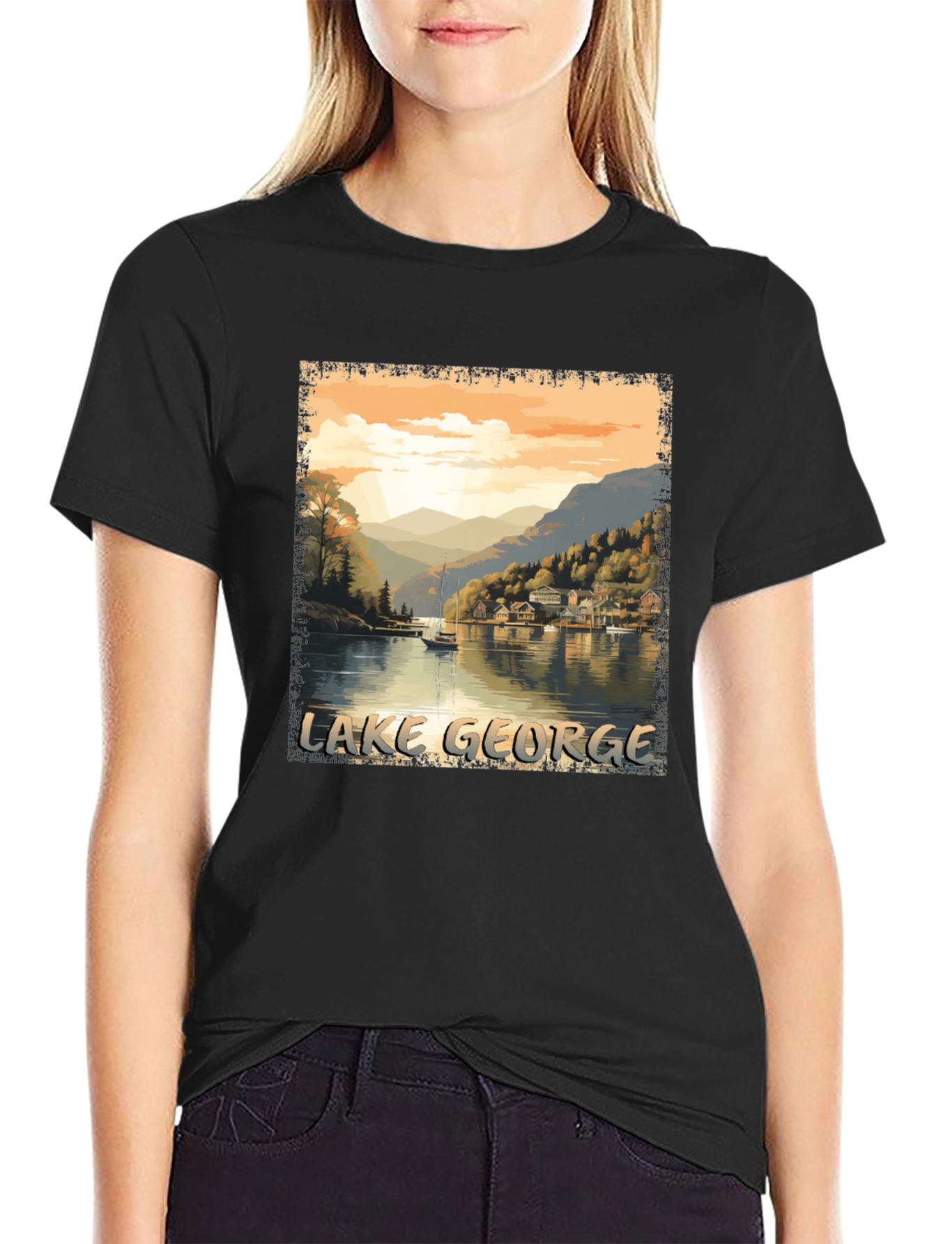 Lake George Scenic Graphic Tee