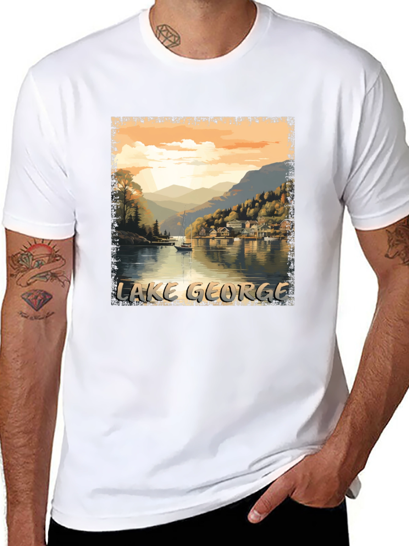 Lake George Scenic Graphic Tee