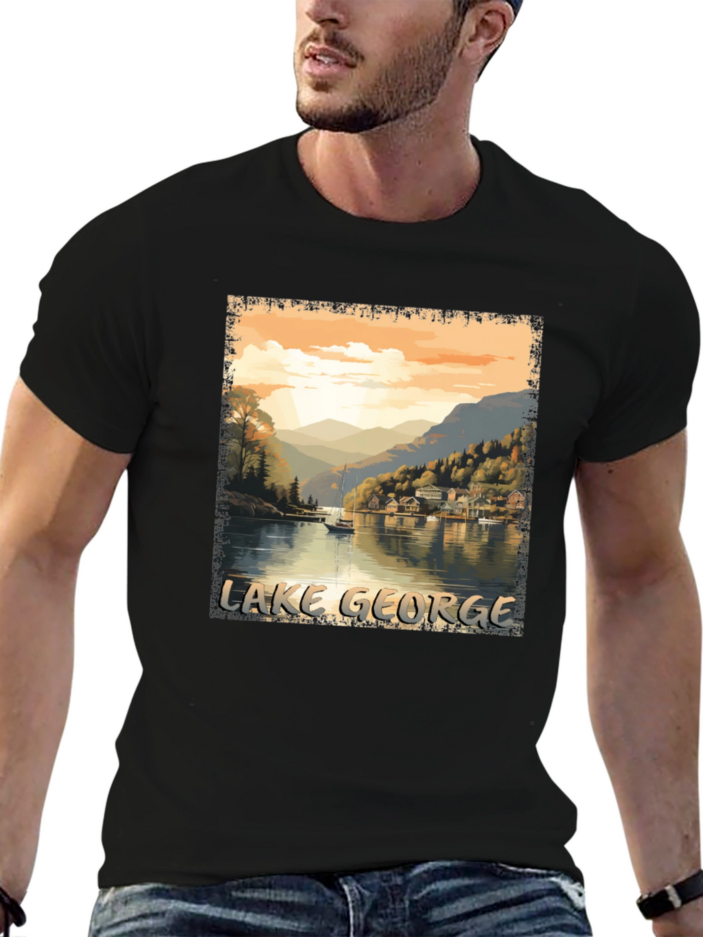 Lake George Scenic Graphic Tee
