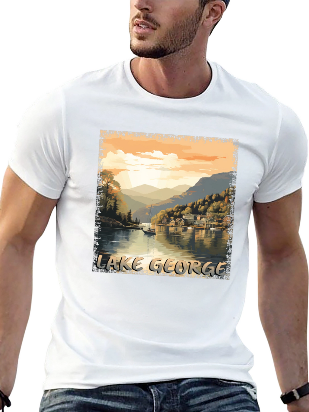 Lake George Scenic Graphic Tee