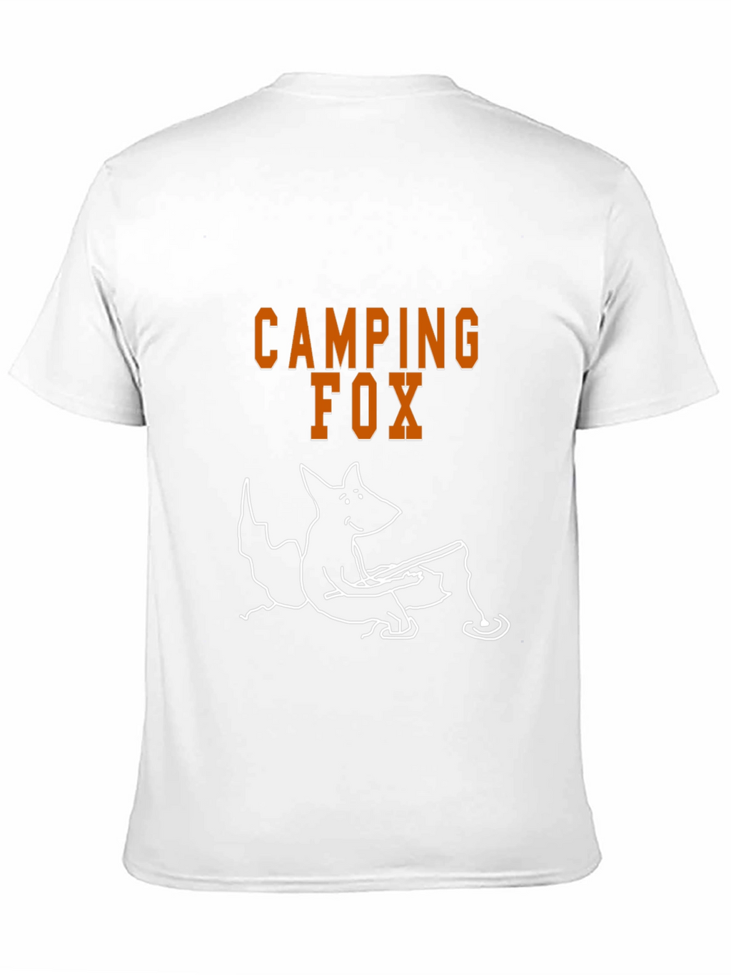 Camping Fox Graphic Tee - Black Cotton T-Shirt