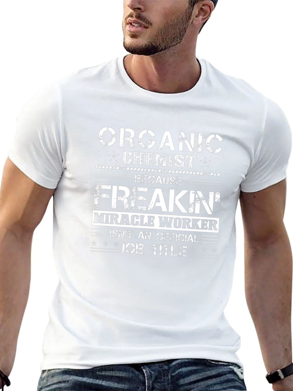 Organic Chemist Job Title Funny Graphic T-Shirt