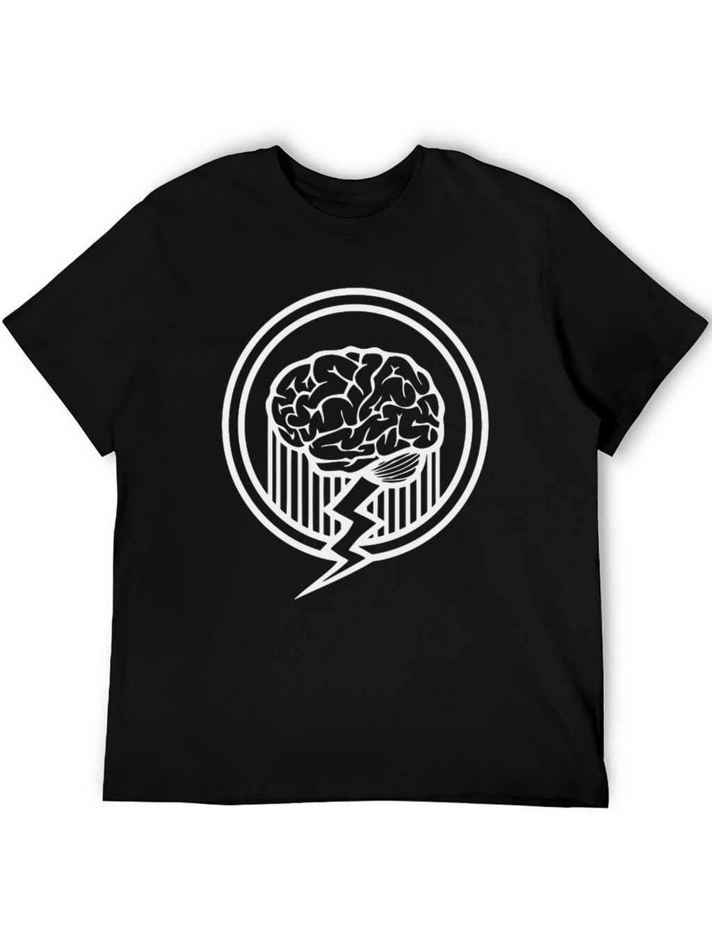 Brain Power T-Shirt - Black Graphic Tee