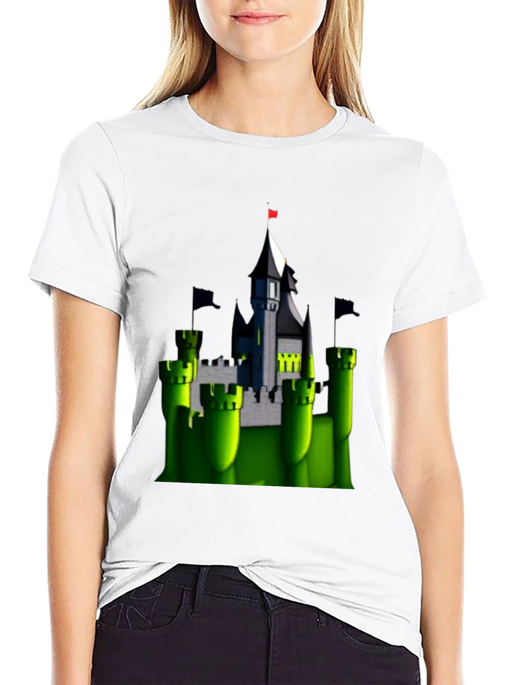 Enchanted Castle T-Shirt - Black Cotton Tee