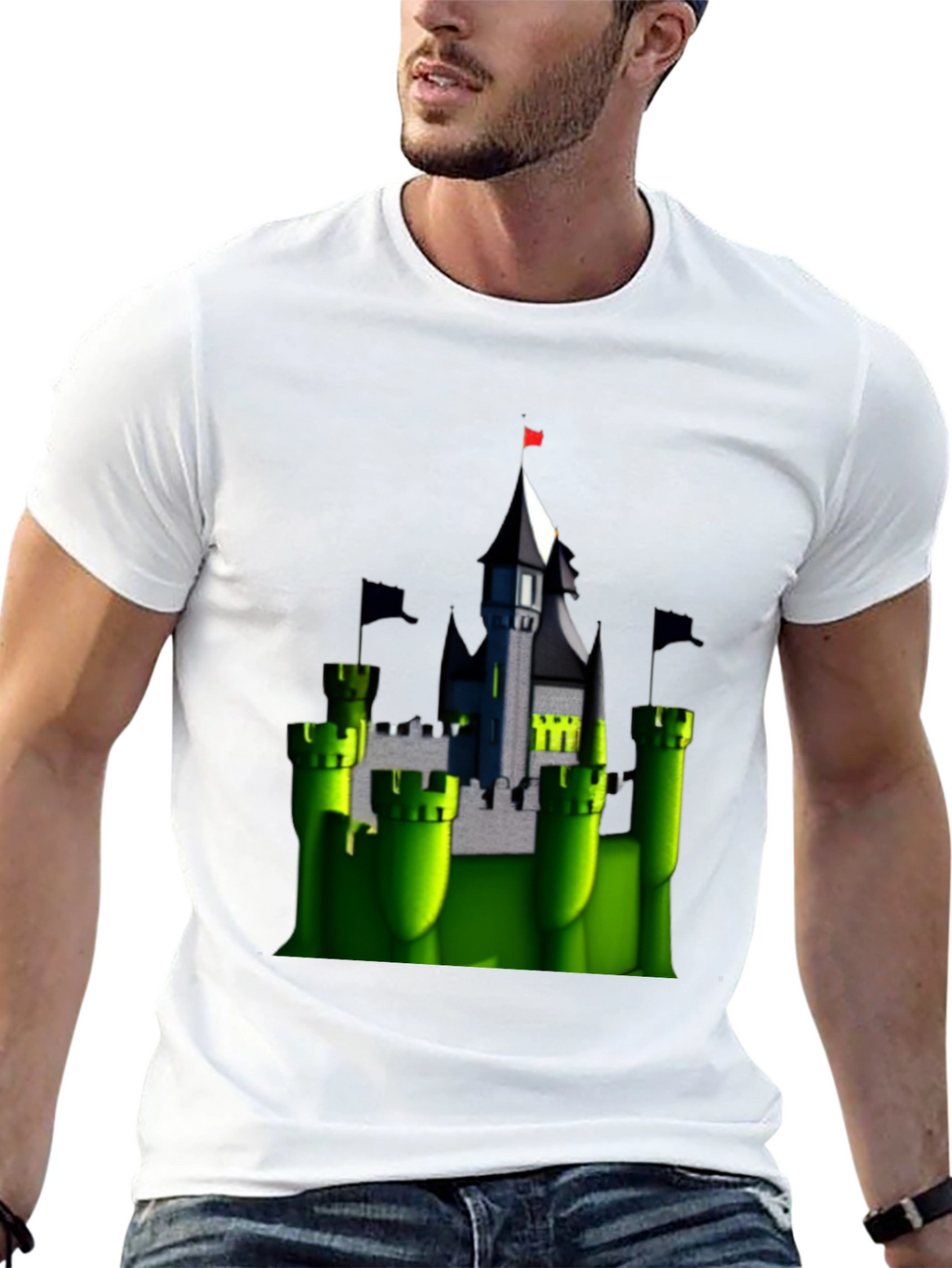 Enchanted Castle T-Shirt - Black Cotton Tee