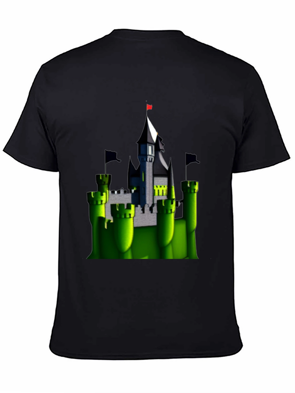 Enchanted Castle T-Shirt - Black Cotton Tee