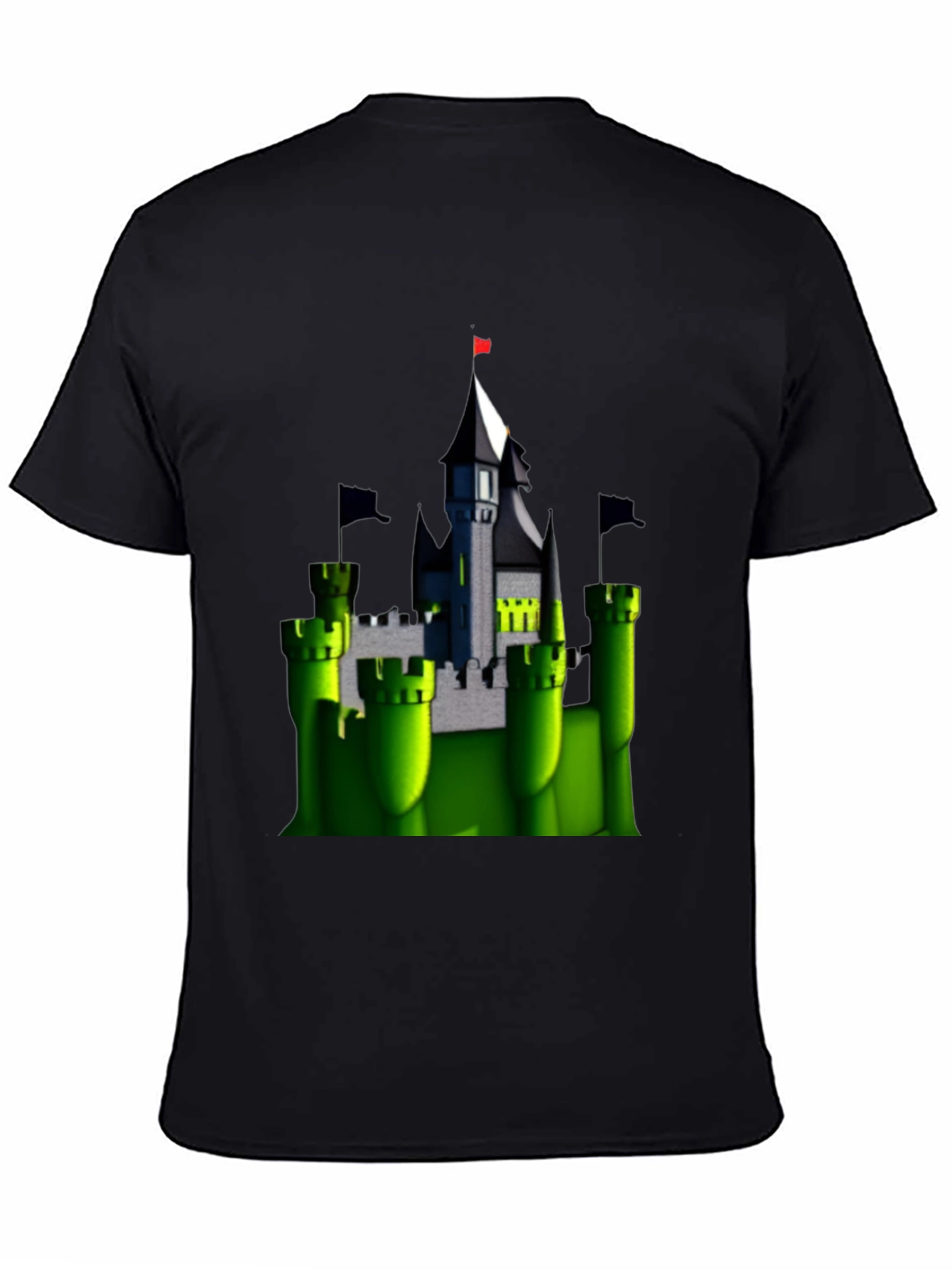 Enchanted Castle T-Shirt - Black Cotton Tee