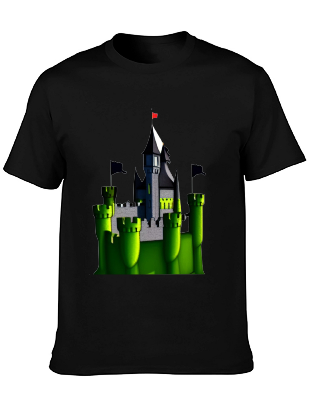 Enchanted Castle T-Shirt - Black Cotton Tee