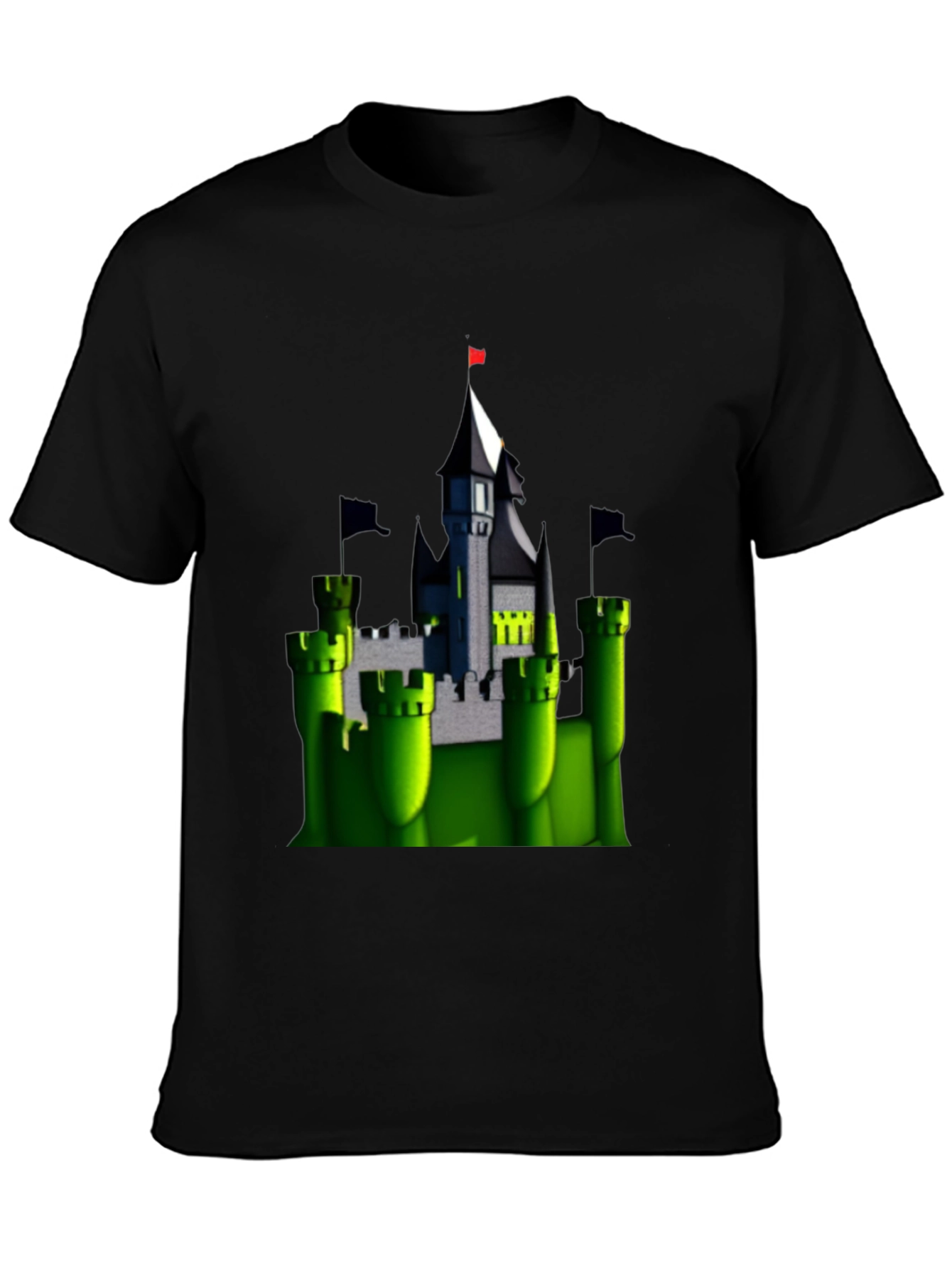 Enchanted Castle T-Shirt - Black Cotton Tee