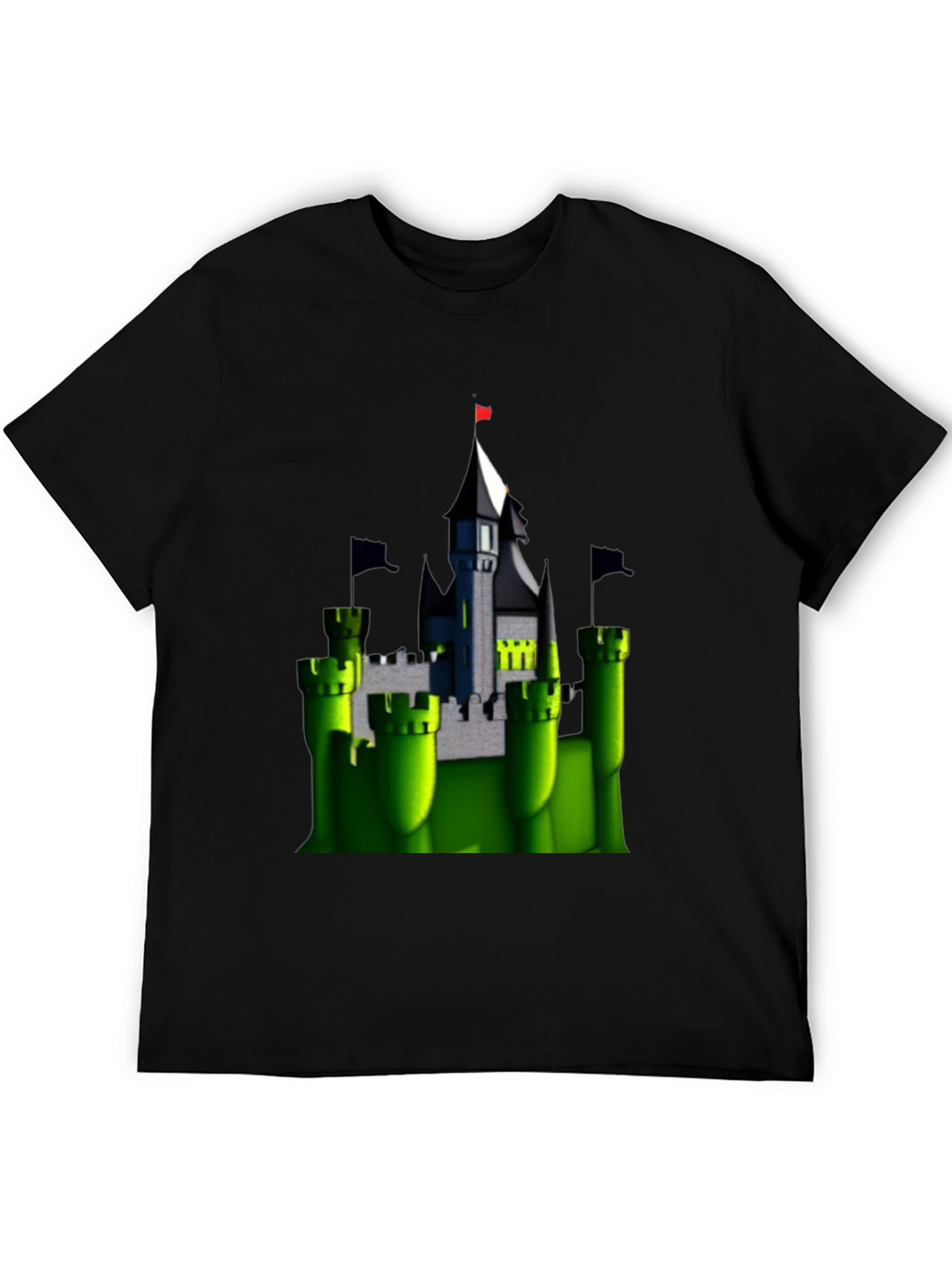 Enchanted Castle T-Shirt - Black Cotton Tee