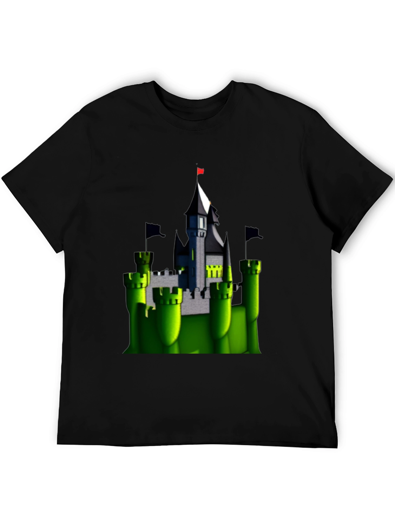 Enchanted Castle T-Shirt - Black Cotton Tee