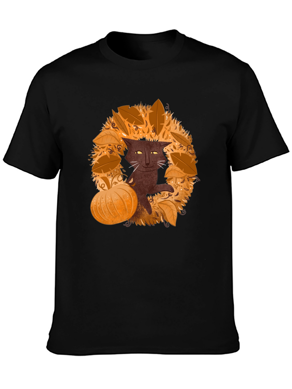 Fall Cat T-Shirt - Spooky Season