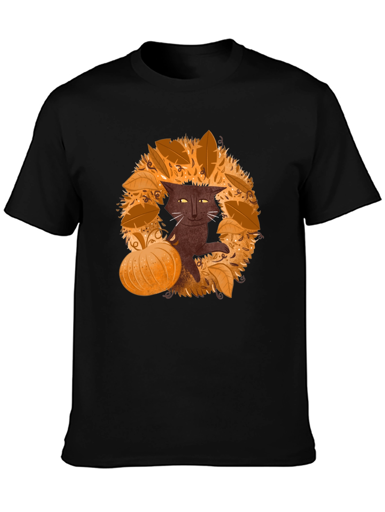 Fall Cat T-Shirt - Spooky Season