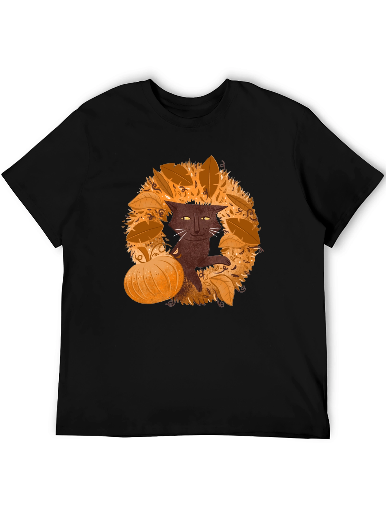 Fall Cat T-Shirt - Spooky Season