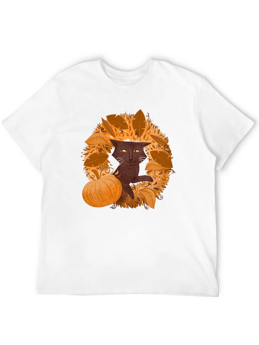 Fall Cat T-Shirt - Spooky Season