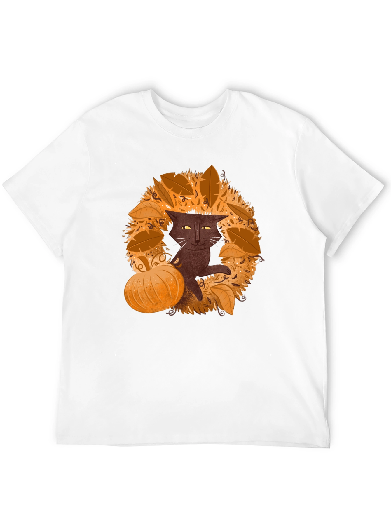 Fall Cat T-Shirt - Spooky Season
