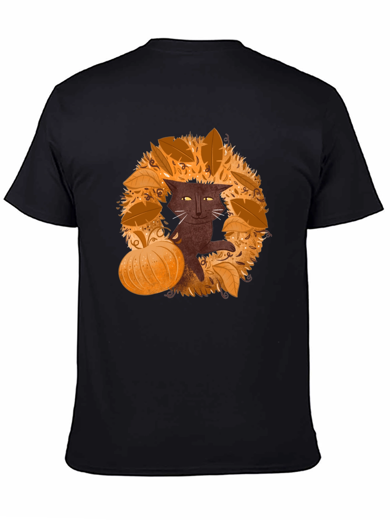 Fall Cat T-Shirt - Spooky Season