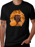 Fall Cat T-Shirt - Spooky Season