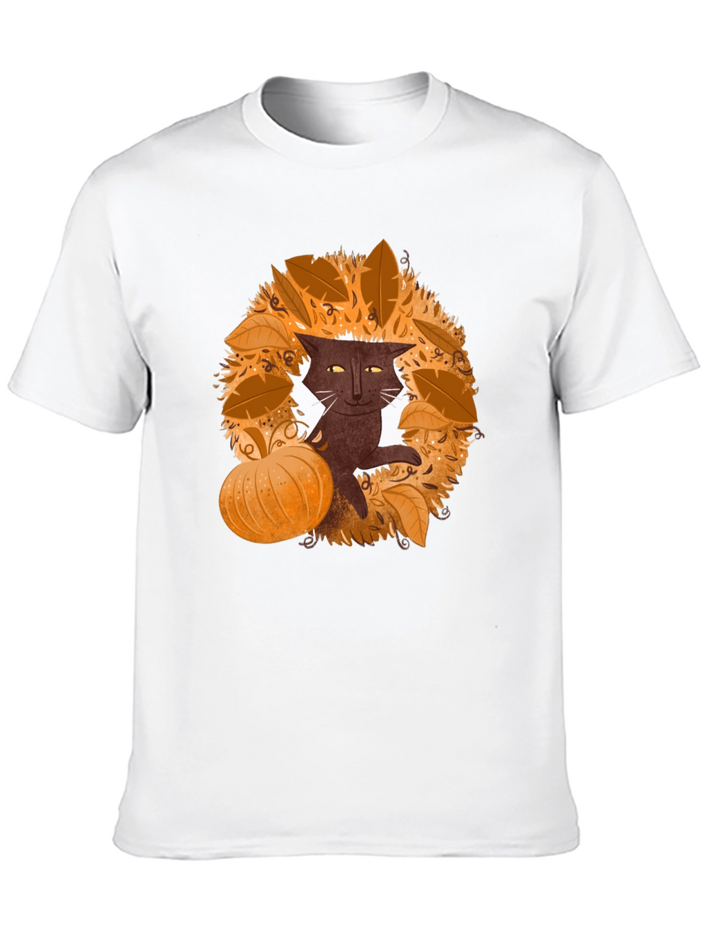 Fall Cat T-Shirt - Spooky Season