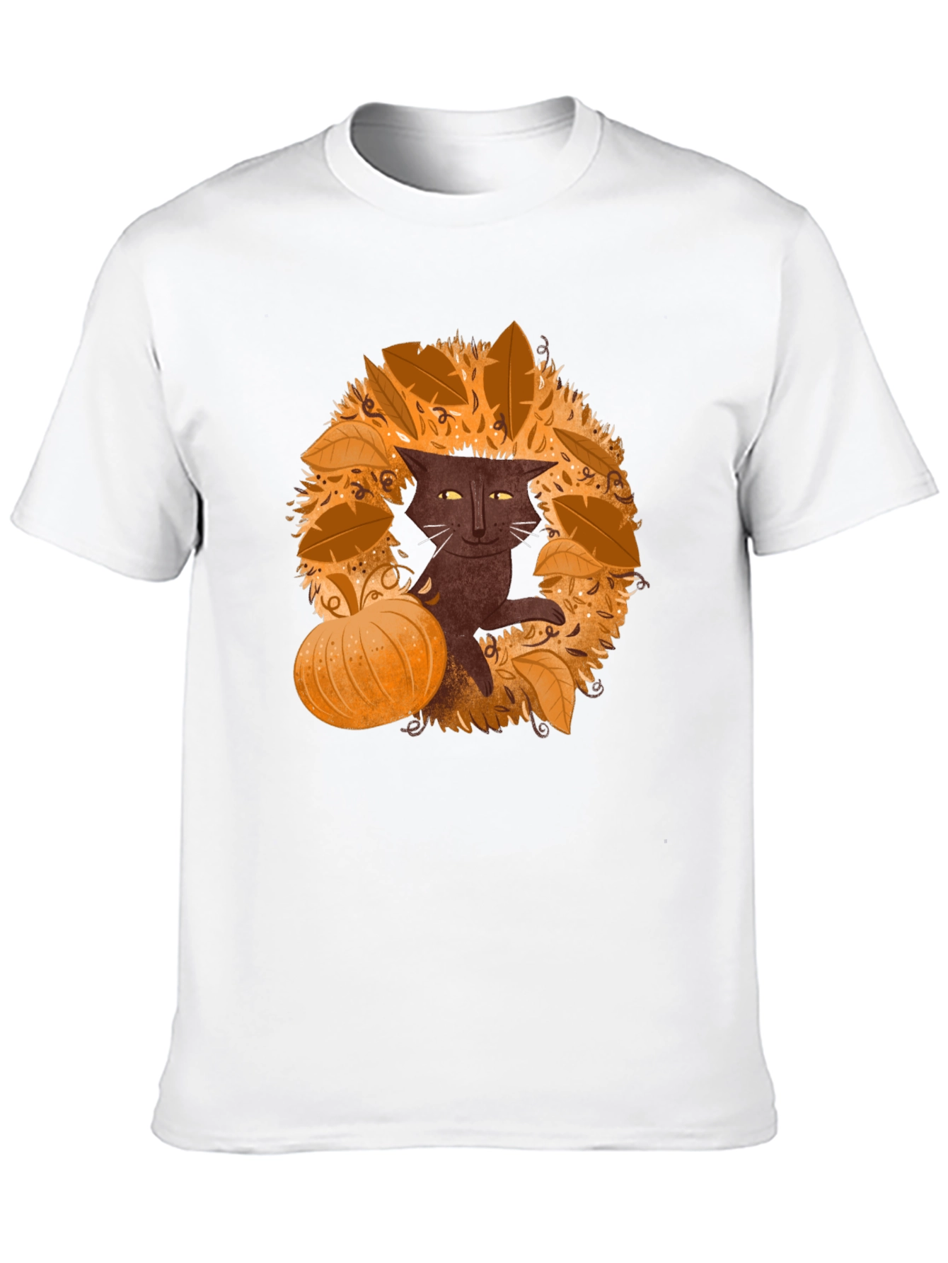 Fall Cat T-Shirt - Spooky Season