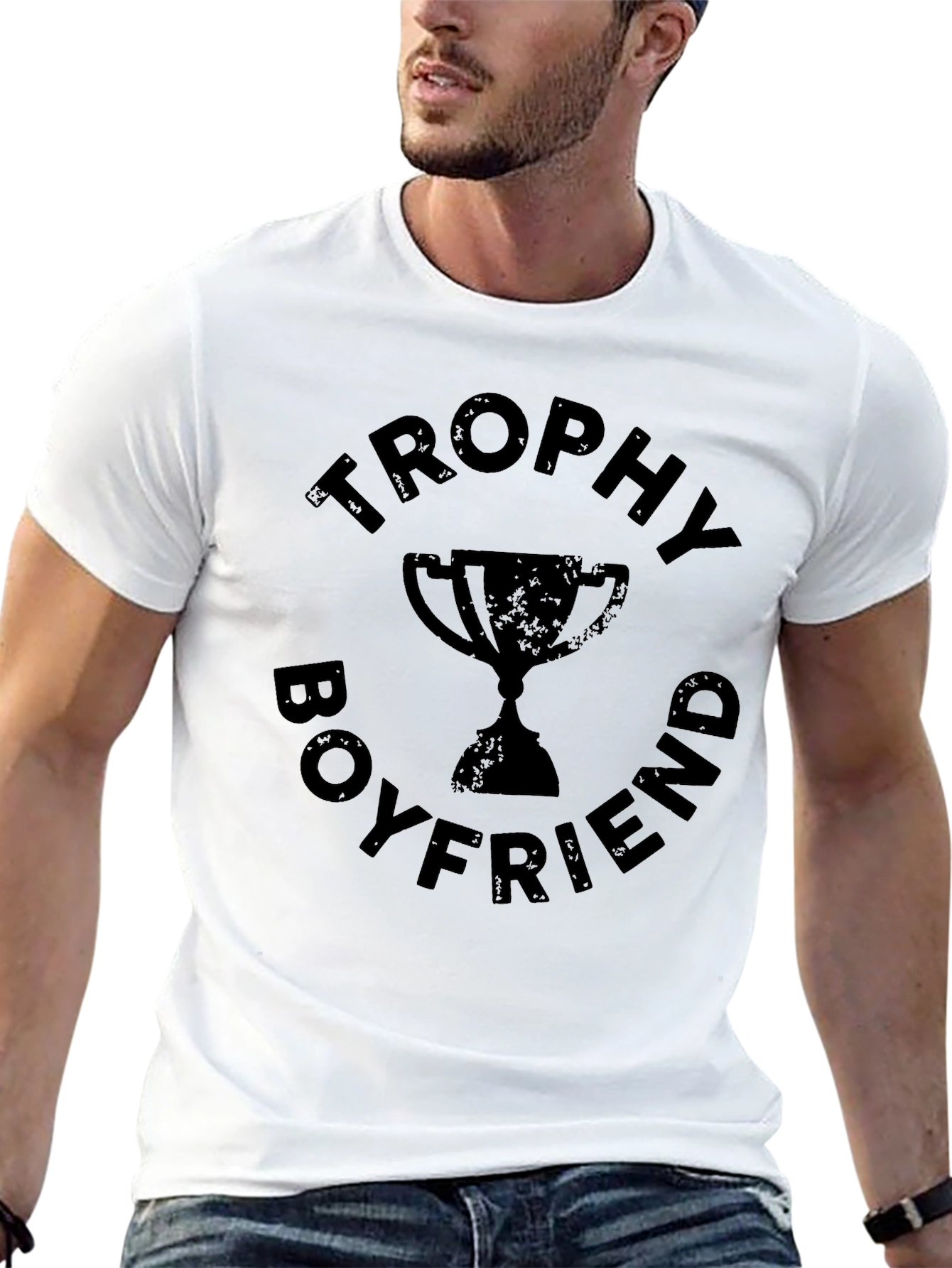 Trophy Boyfriend Black Graphic Tee