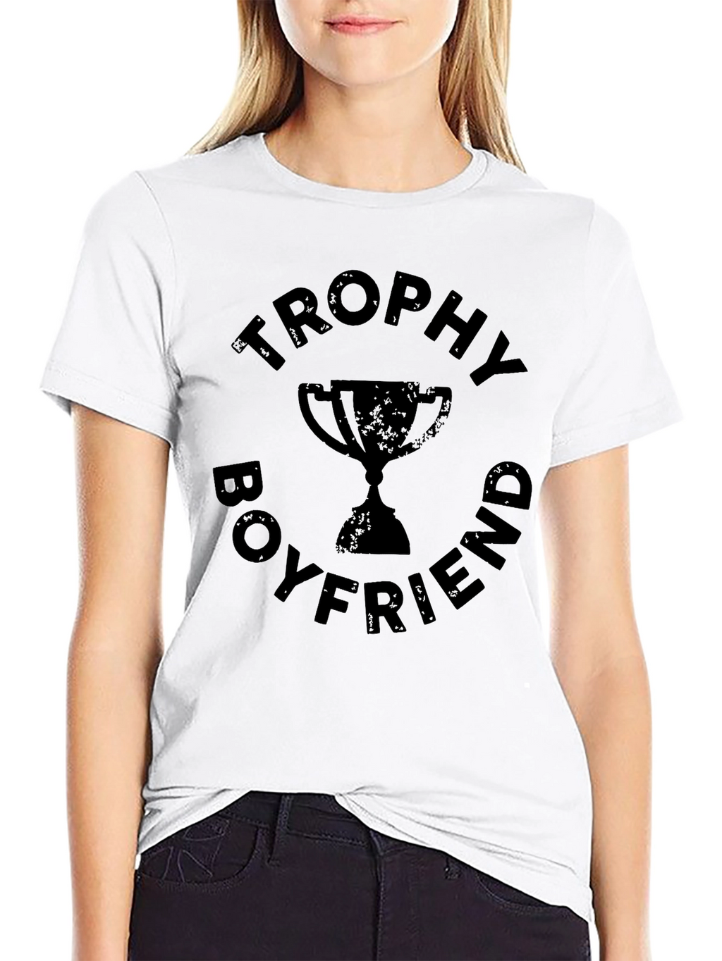 Trophy Boyfriend Black Graphic Tee