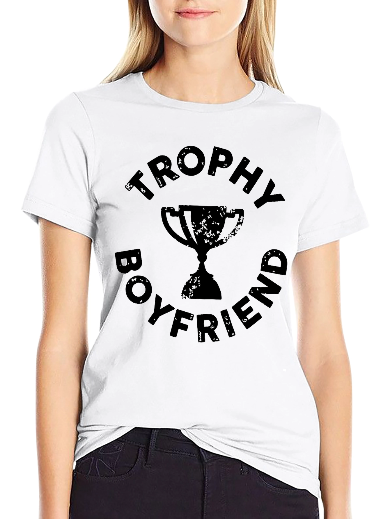 Trophy Boyfriend Black Graphic Tee