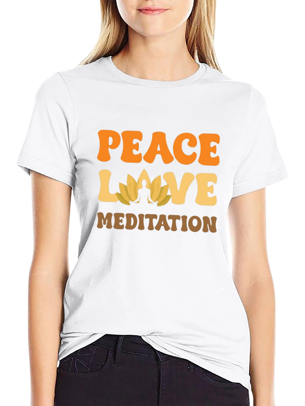 Peace Love Meditation T-Shirt