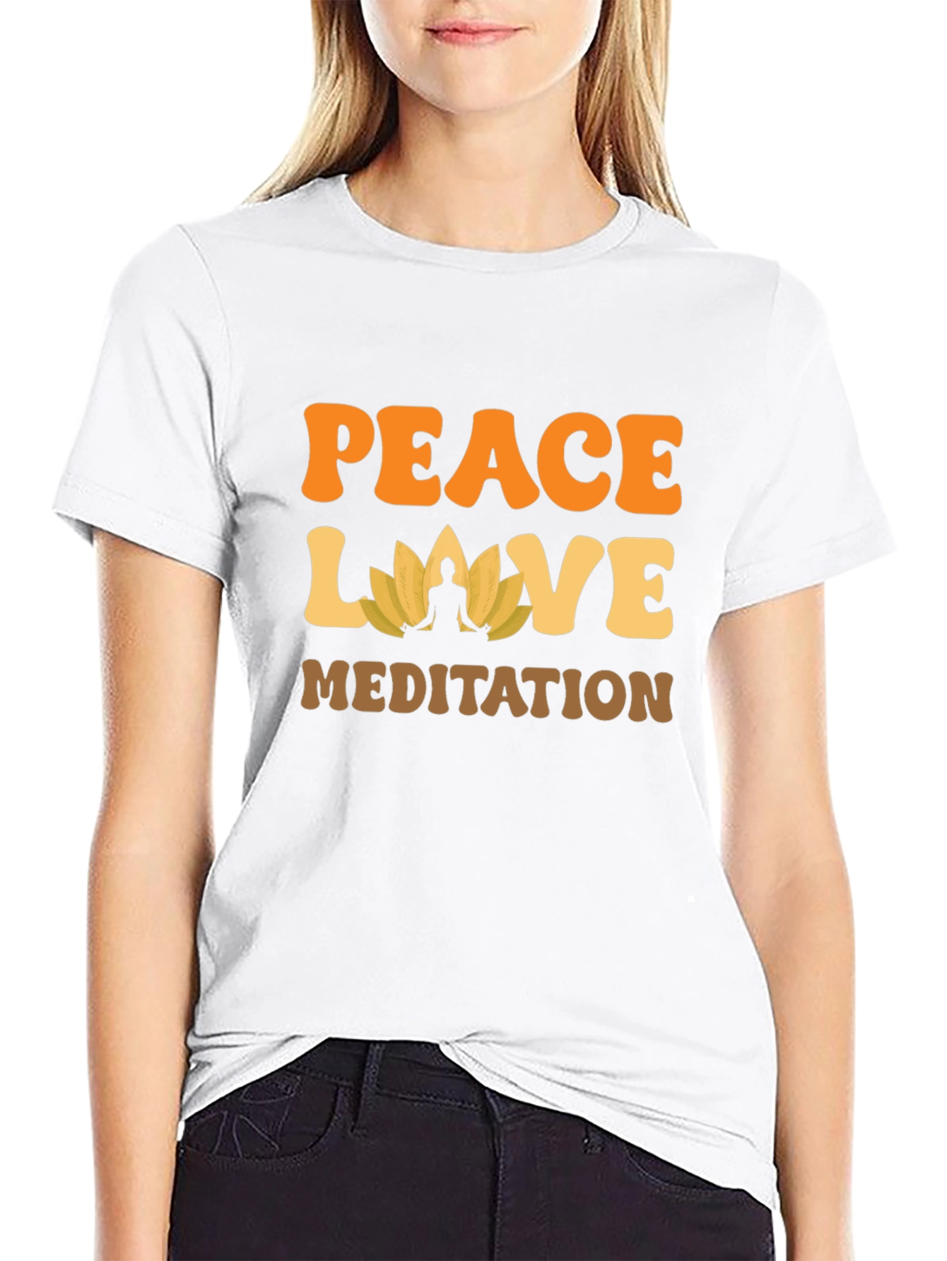 Peace Love Meditation T-Shirt