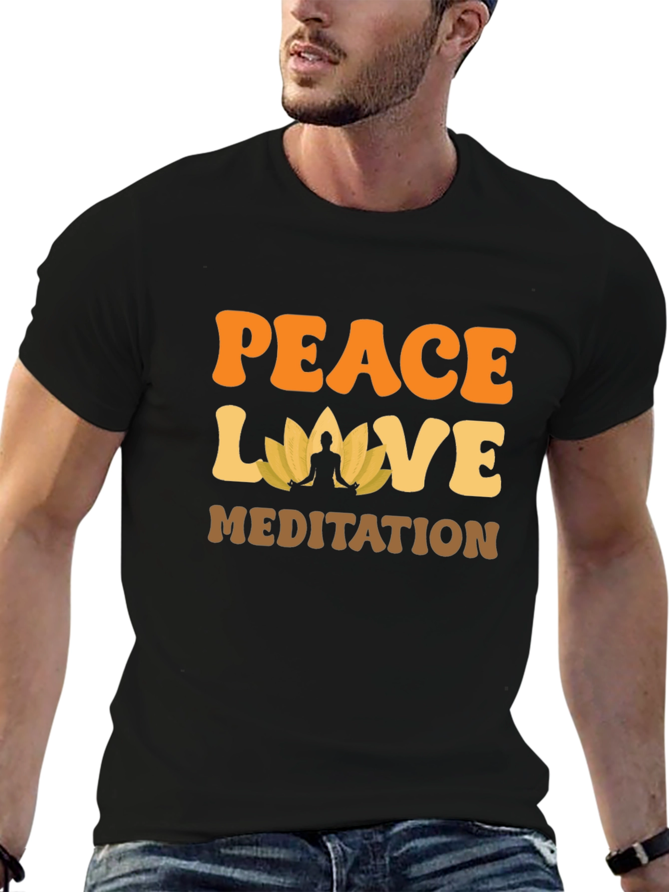 Peace Love Meditation T-Shirt