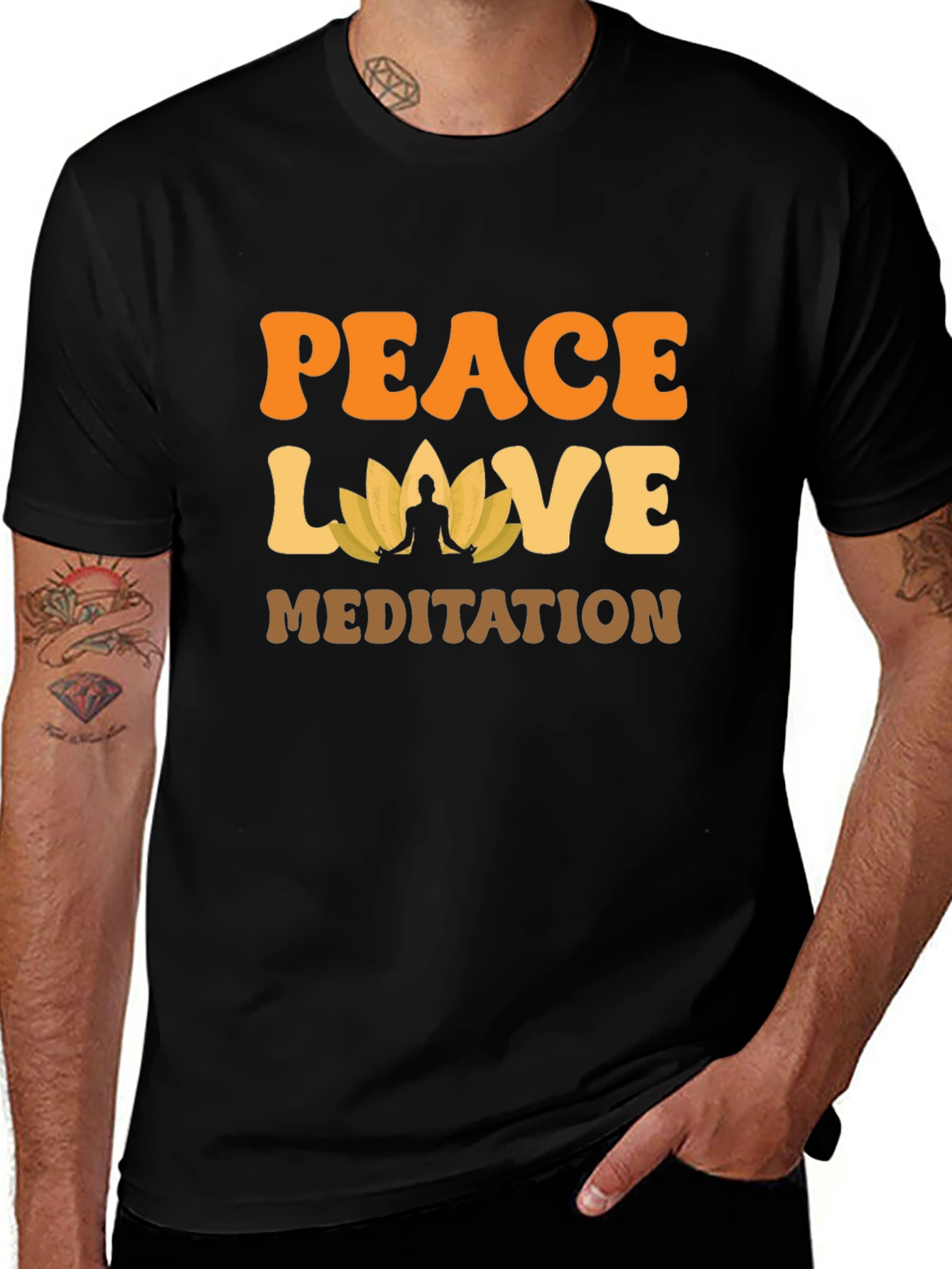 Peace Love Meditation T-Shirt