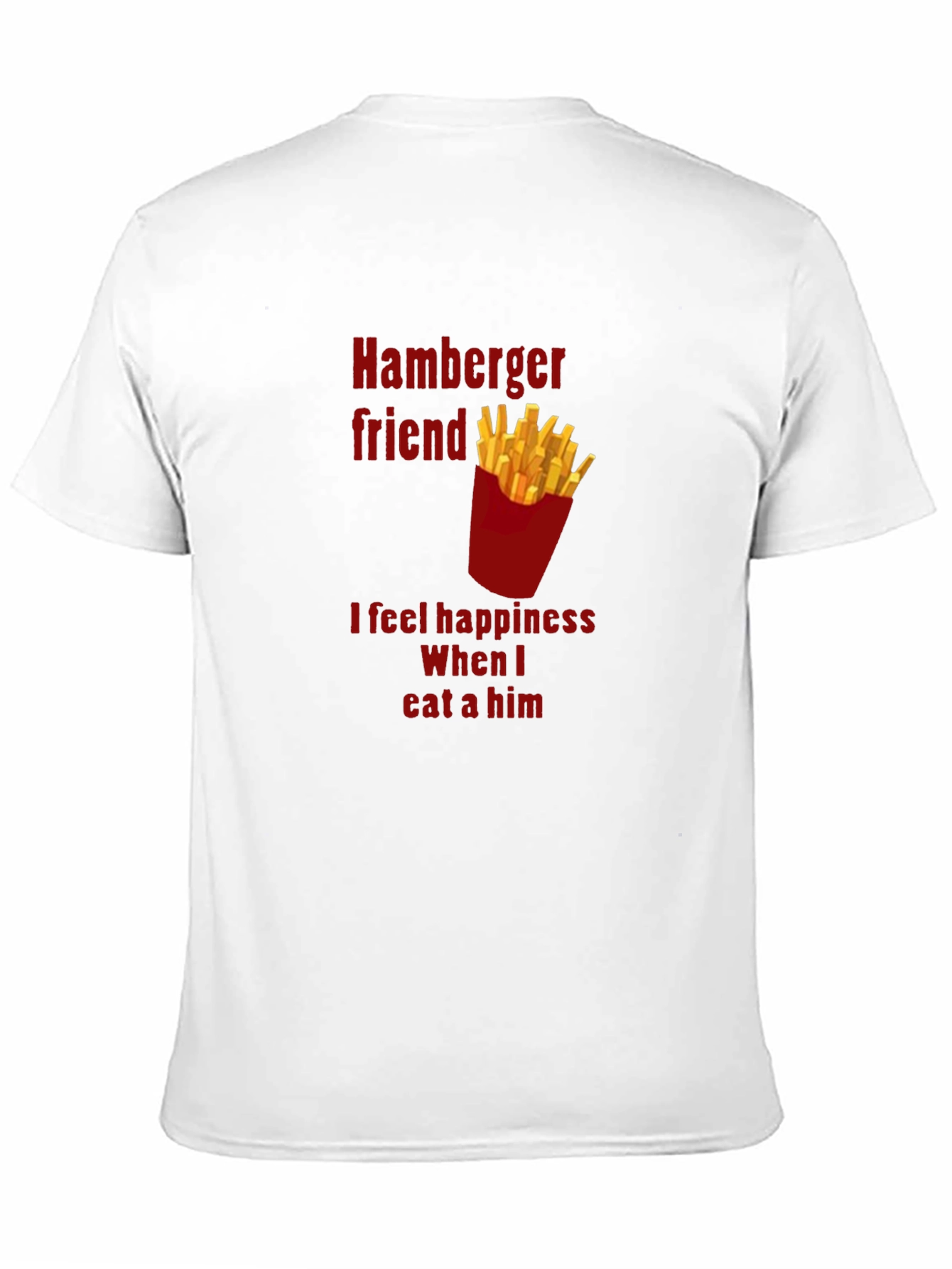 Hamburger Friend Tee - Funny Foodie T-Shirt