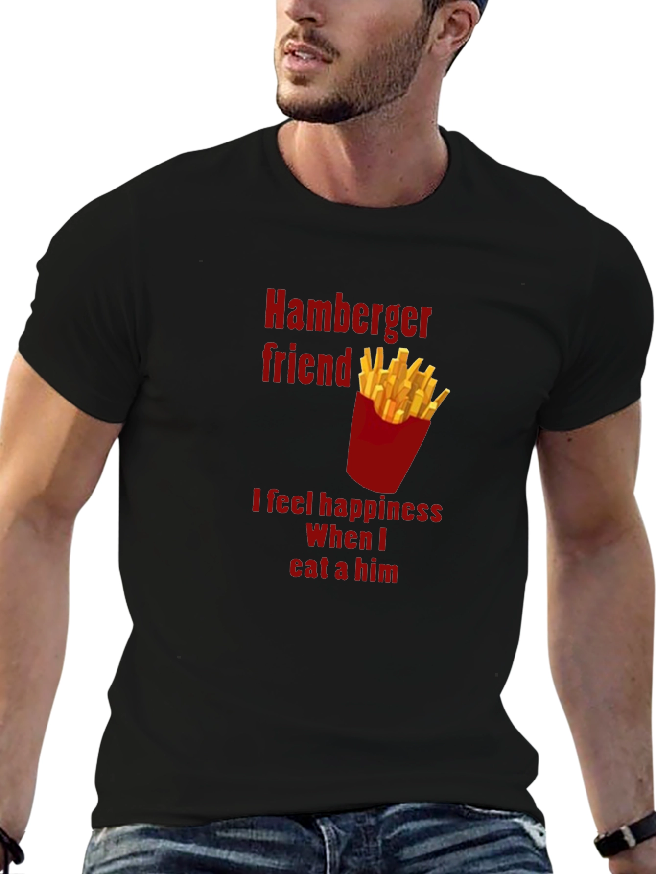 Hamburger Friend Tee - Funny Foodie T-Shirt