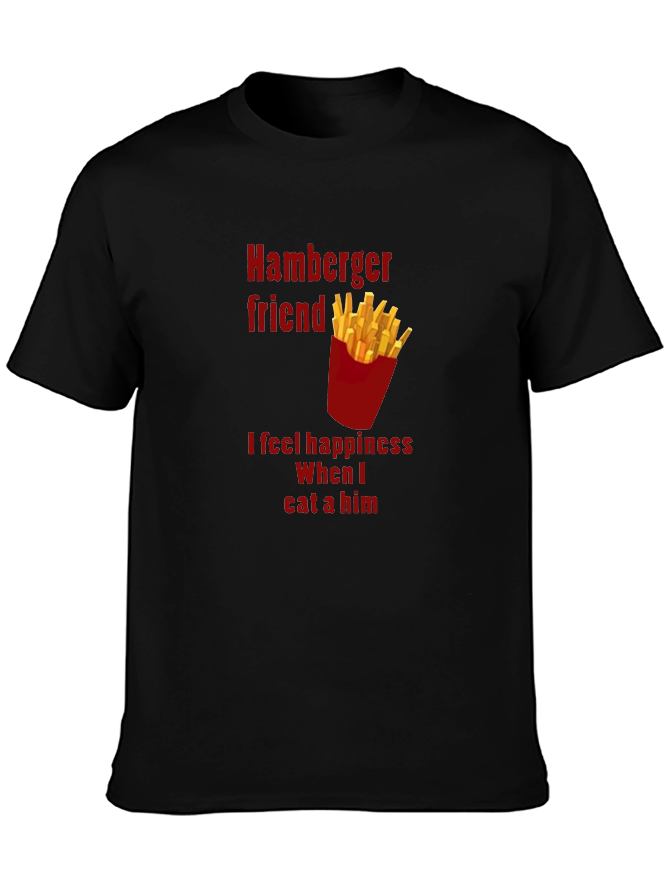 Hamburger Friend Tee - Funny Foodie T-Shirt