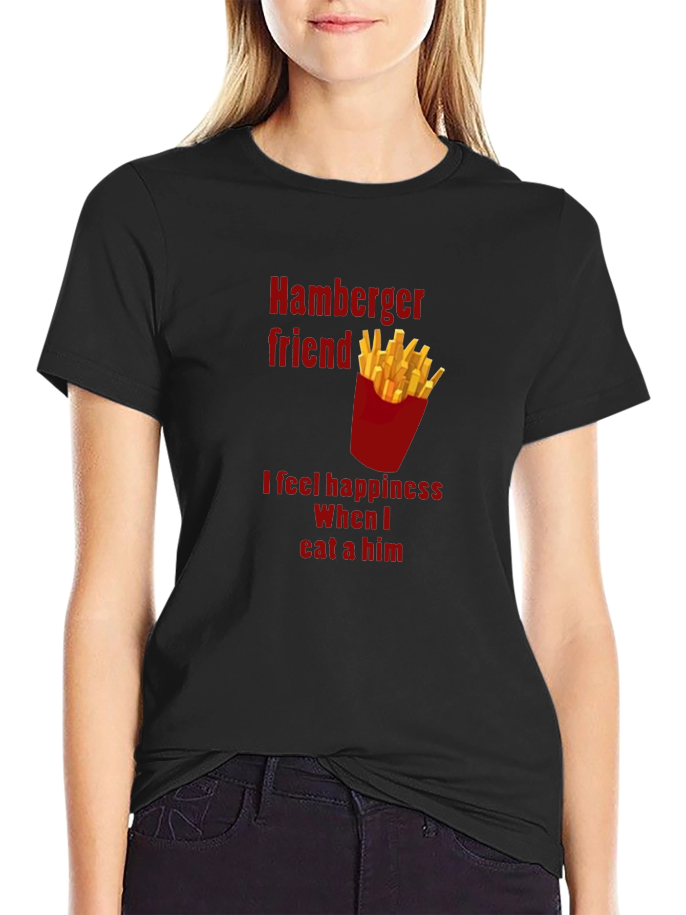 Hamburger Friend Tee - Funny Foodie T-Shirt