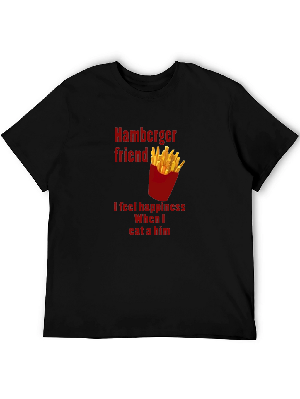 Hamburger Friend Tee - Funny Foodie T-Shirt
