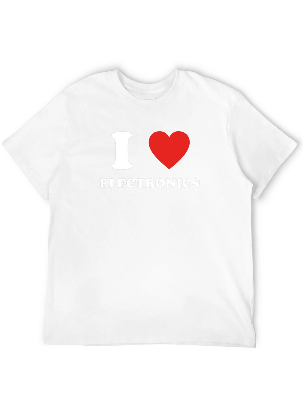I Love Electronics Black T-Shirt