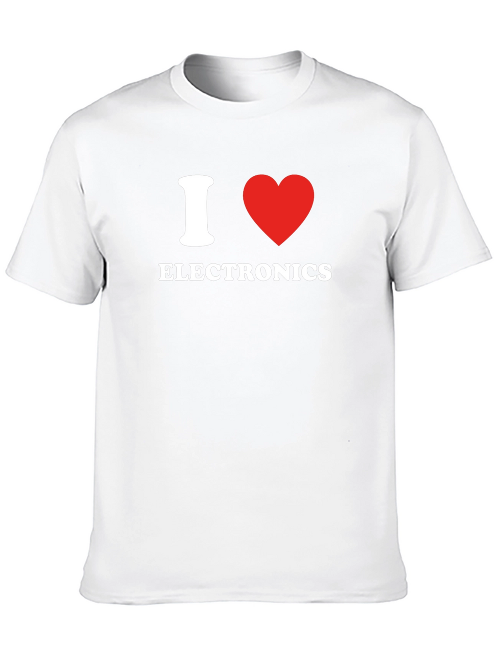 I Love Electronics Black T-Shirt