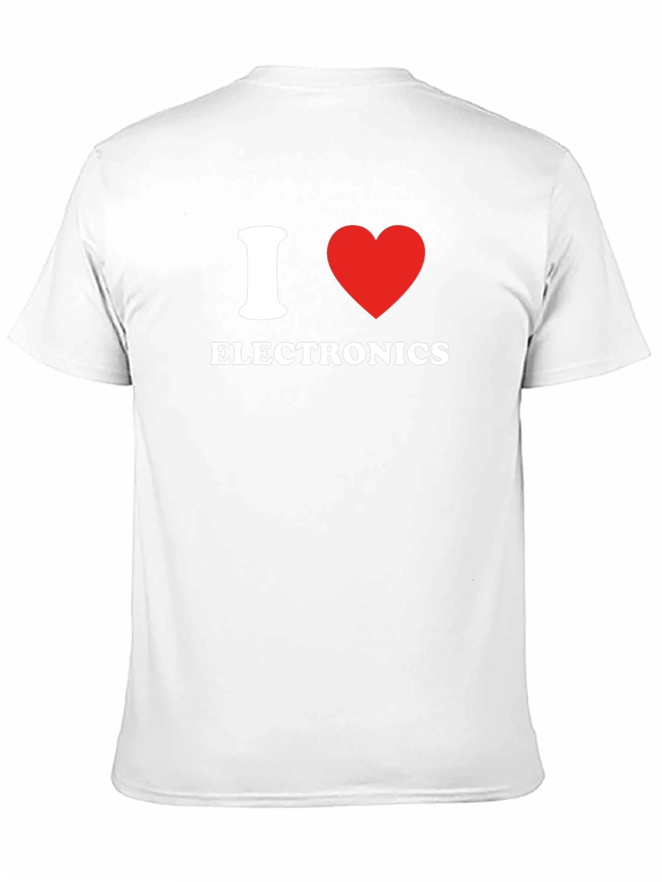 I Love Electronics Black T-Shirt