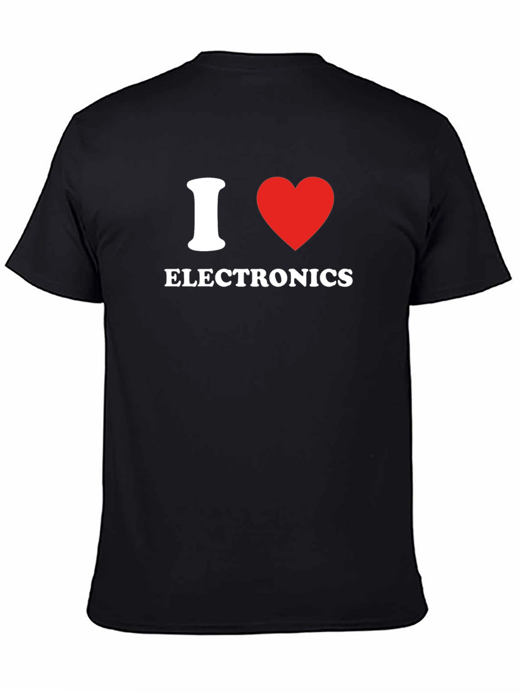 I Love Electronics Black T-Shirt